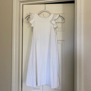 White sleeveless mini dress